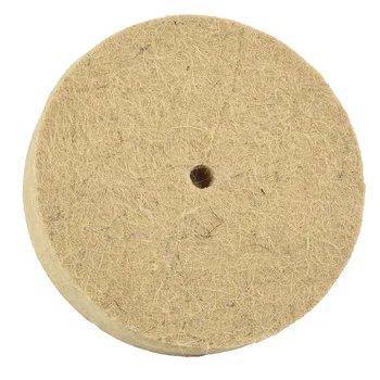 1 бр. на 5-инчов вълнен филц, полировальный кръг от Неръждаема Стомана, Мед, алуминий Мебели, керамични Топчета, полировальный кръг, шлифовъчни инструменти