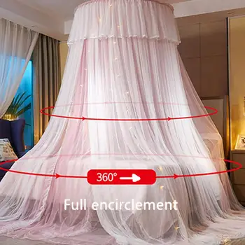 1 комплект, подвесная таванна окото с въртене на 360 градуса, декоративна мрежа за леглото на принцесата в стаята за момичета, балдахин за легло принцеса, стоки за дома