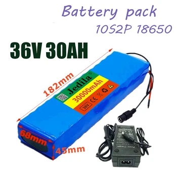 10S2P 36V 30Ah Батерия ebike акумулаторна батерия 18650 Литиево-йонна батерия 500 W Висока мощност и капацитет 42 В Мотоциклет Скутер
