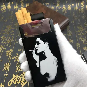 2019 Нова персонализирана алуминиев портсигар за красота курящей момичета, лазерно гравиране не избледнява, кутия за цигари