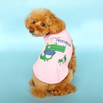 2020 Пролетно-летни дрехи за домашни кучета, тениска, Сладък стръмен жилетка, Дрехи с принтом, жилетка, Риза за кучета, Костюм чихуахуа за малко куче, продукт
