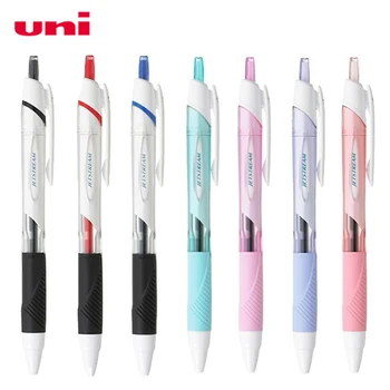7 бр. Японска химикалка химикалка Uni Jetstream SXN-155 притискателния Тип 0,5 мм и с нисък коефициент на Триене, бързо съхнещи гладка студентски канцеларски материали