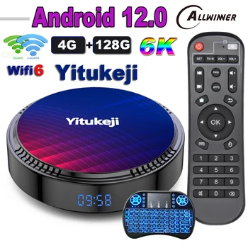 Android 12 TV Box 128 G 64G 32GB 16G Allwinner H618 6K 2,4 G 5G Wifi BT5.0 Global Media Player Телеприставка Yitukeji