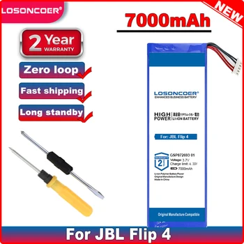 LOSONCOER 7000mAh GSP872693 01 Батерия за JBL Flip 4 Special Edition Flip4 Високоговорител Батерия Безплатни инструменти