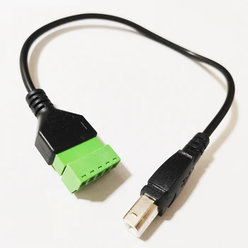 NCHTEK USB 2.0 B от щепсела до 5Pin/Way женски болт, винт, защитни клеми, сменяем кабел адаптер /1 бр.