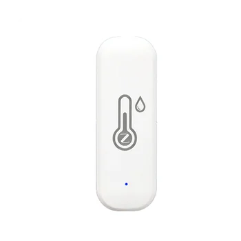 Sasha Smart Zigbee Сензор за температура и влажност на въздуха, влагомер за помещения, в приложението за дистанционно наблюдение в реално време, работи с Алекса Google