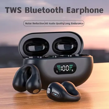 TWS Безжични слушалки Слушалки с Костна Проводимост Bluetooth 5.3 Слушалки Спортни слушалки С Докосване LED за iPhone Xiaomi PC, PSP