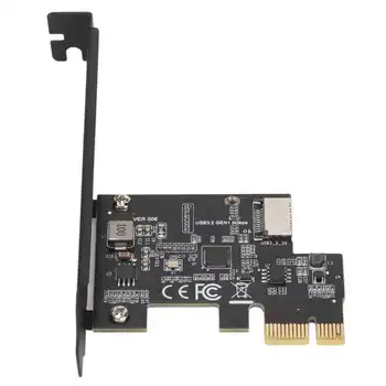 USB3.2 PCI E Странично Card Керамични Кондензатори Двойна Защита Бърза Скорост на трансфер на Данни от PCI E до Type E Странично Карти за КОМПЮТЪР