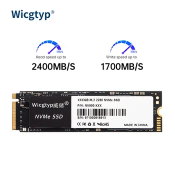 Wicgtyp SSD M2 NVMe PCIE 128 GB, 256 GB, 512 GB И 1 TB И 2 TB Ssd Твърд диск M. 2 2280 Вътрешни Твърди дискове За Преносими КОМПЮТРИ на MSI Asro