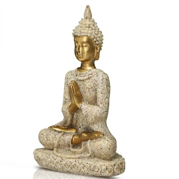 Бижута от смола, бижута, изработени от Пясъчник, Скулптура на Седнал Буда, Статуи на Буда, дзен-езотерични бижута, декорация на хола и дома