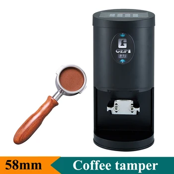 Електрическа машина за аутопсия кафе 58 мм Еспресо Кафе Инструменти Обзавеждане Корпус от алуминиева сплав Автоматична преса за кафе на прах