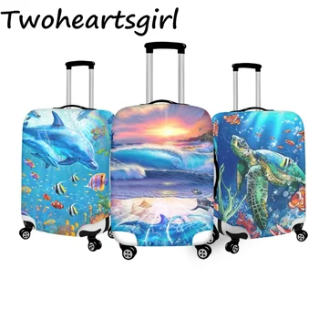 Защитен калъф за багаж с картина на Подводния свят Twoheartsgirl се Прилага за Пътуване 18-32-Цолови Багаж седалките Основен Аксесоар