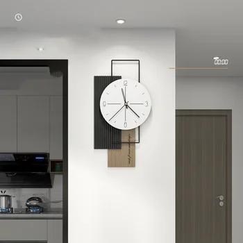 Кръгли кварцов стенен часовник, артистичен интериор за дневната, Уникални стенни часовници са за дома, модерен Дизайн, тиха работа, черно, Бяло, Модерен Декор под формата на часа