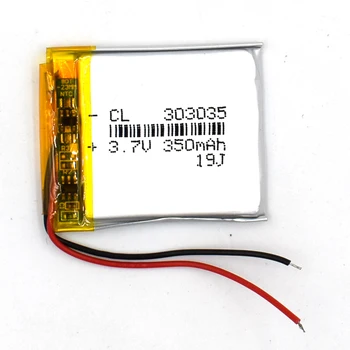 Литиево-полимерна акумулаторна батерия от 3.7 На 350 ма 303035 Li Po ion за GPS Bluetooth MP3 и MP4 033035
