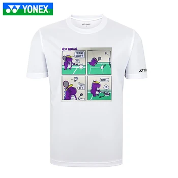 оригинален топ YONEX с къс ръкав от Джърси спортни дрехи, спортно облекло за бадминтон 115151 тениска за мъже и жени