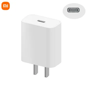 Оригиналното зарядно устройство, предоставено Xiaomi Type-C с мощност 20 W, бързо зареждане на USB-C, зарядно устройство за iPhone 12 Pro Max Mini 11 QC 3.0, монтиране на зарядно за телефон, домашен