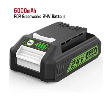 Преносимото батерия Greenworks 24V 6.0 Ah BAG708.29842 Литиева батерия Съвместима с 20352 22232 Акумулаторни инструменти 24V Greenworks