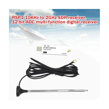 Приемник RSP1 СПТ 10 khz-1 Ghz USB 12-битов ADC Авиационен диапазон, който е съвместим с приемник RSP1 HF AM FM-SSB, CW с антена + База