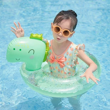 Пръстени за басейн с динозавром, плувки за детски басейна, надуваема играчка за вода