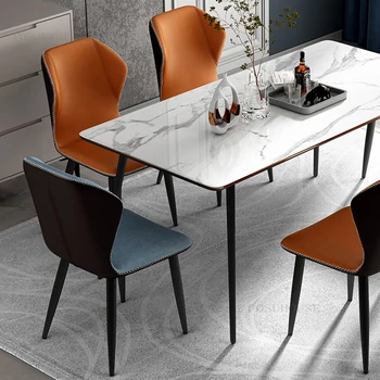 Скандинавски Модерен минималистичен стол за Хранене Технология на Мебели за трапезария Кадифе стол, Тоалетка Табуретка, Стол за спални Домашно седалка