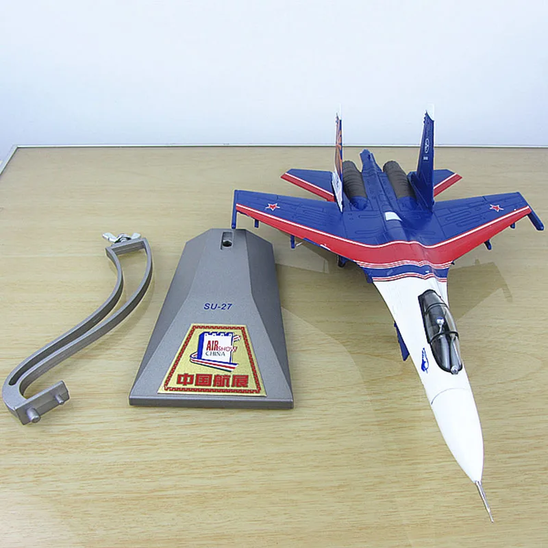 Симулация модел на самолет от сплав SU27 в мащаб 1:72, Готовият продукт, Събиране на магазини за бижута, подарък дисплей