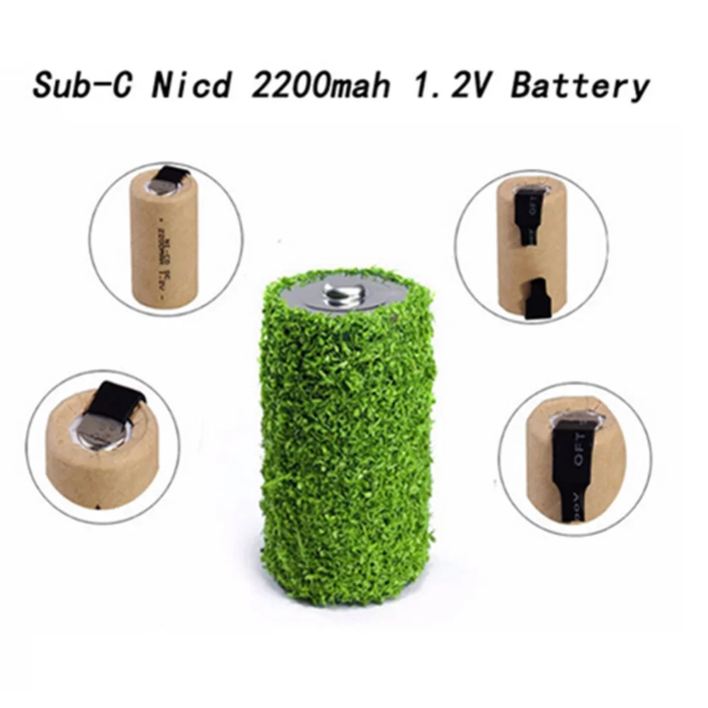 1.2 Батерия SC Батерия 1,2 До 2200 mah Sub C NI-CD Клетки Със Заваръчни Первази За Сверлильного Станка Отвертка САМ BATTERI