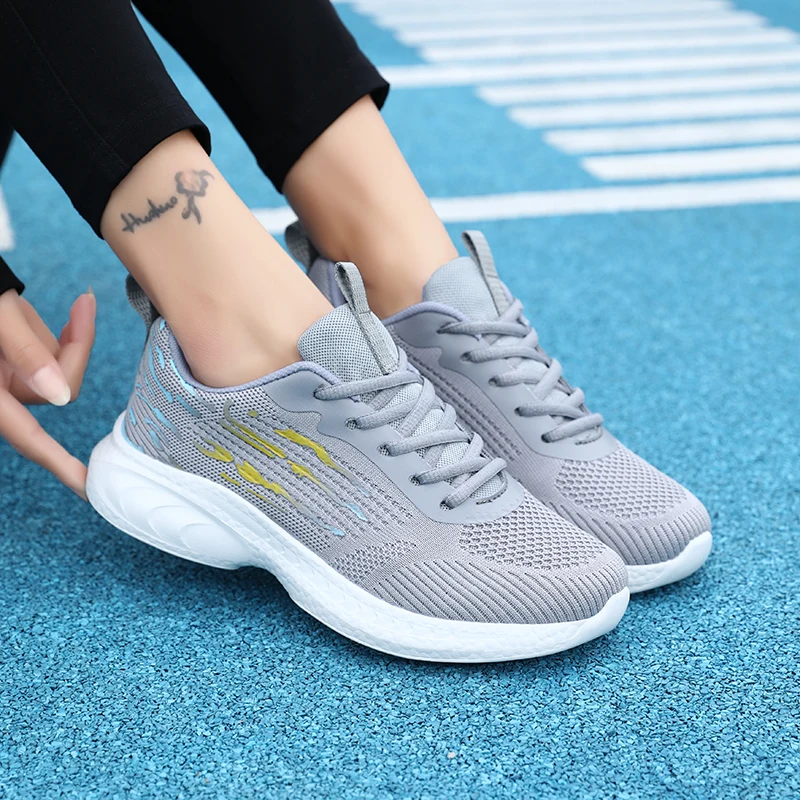 Нова дамски обувки, дишащи дамски маратонки, леки маратонки за момичета, спортни обувки, удобни обувки за спортни тренировки