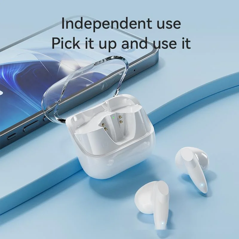 Нова безжична Bluetooth слушалка G60 TWS Слот спортни слушалки с съраунд звук 360 °, прозрачни камерна слушалки