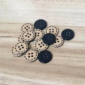 12,5 мм Копчета от смола, албум за изрезки, кръгли копчета с 4 дупки за дрехи, шевни принадлежности, принадлежности за шиене със собствените си ръце