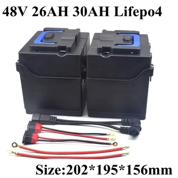 1бр Lifepo4 48V 26AH 30ah разделени на батерията отделна батерия 16s 48v lifepo4 BMS скутер 50A 2400w ebike + 3A зарядно устройство