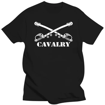 2019 забавни тениски с емблемата на клон на военна кавалерия, кръстосани дружество, ветеранская мъжка тениска