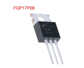 30 парчета FQP17P06 TO-220 17A 60V MOSFET Нови в наличност