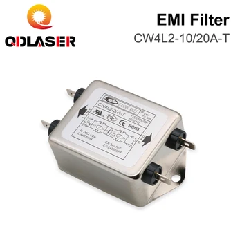 QDLASER Филтрира монофазен източник на електромагнитни смущения CW4L2-10A-T/CW4L2-20A-T 20A ac 50/60 Hz за машини, лазерно гравиране и рязане