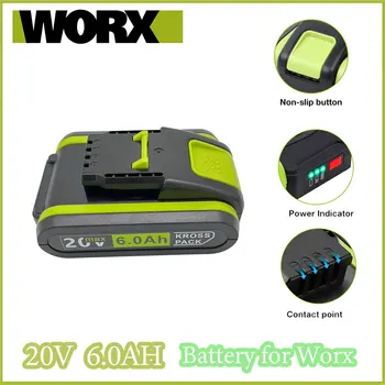 Worx Нови електрически инструменти Акумулаторна Замяна на литиево-йонна Батерия От 20 До 6000 mah за Worx WA3551 WA3553 WX390 WX176 WX178 WX386 WX678