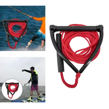 Въже за водни ски, въже за вейк-сърф, богат на функции за Лесна с дръжка, здрава въже за wakeboarding, наколенник за wakeboarding