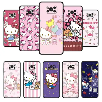 Калъф за телефон Xiaomi Poco X3 NFC X4 M4 F3 GT Pro Pocophone F1 За MI C40 12 Note 10 Горещ Рисунка на Hello Kitty