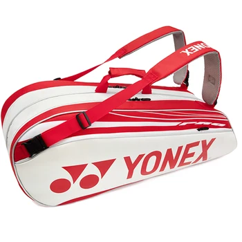 Луксозна Чанта За Тенис Ракети YONEX Голям Капацитет За 9 Ракети С Отделение За Обувки Тенис Раница За Мъже Оригинал