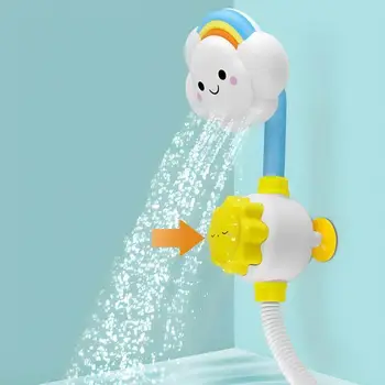Накрайник за душ за детска баня, сладки мультяшные играчки за къпане във формата на облак със силно всасыванием, детски душ за баня, водни играчки