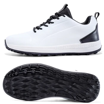Нова водоустойчива за голф обувки, мъжки маратонки за голф Голям размер 40-47, професионални обувки за голф, устойчива на плъзгане обувки, качествени обувки за ходене