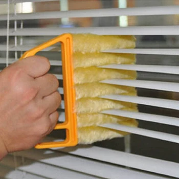 Полезна четка за миене на прозорци от микрофибър, прахосмукачка за климатик, моющаяся кърпа за почистване на щори
