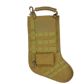 Тактически коледни чорапи, чанта за съхранение на военни аксесоари, Коледни чорапи за спорт на открито, коледни подаръци за възрастните, чанта за принадлежности