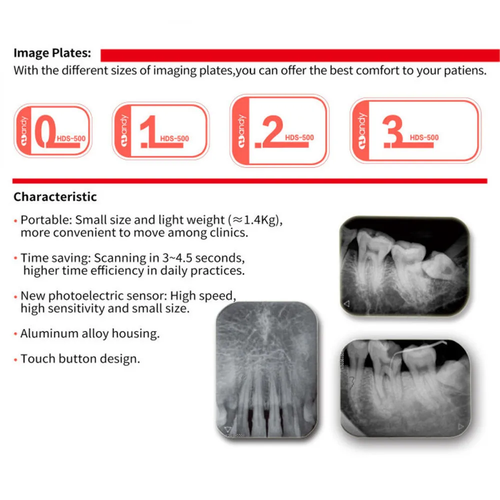 Удобен стоматологичен скенер с фосфорна вътрешната плоскост, оцифровывающая плоча за внутриротового изображения, удобен скенер с рентгеновия сензор